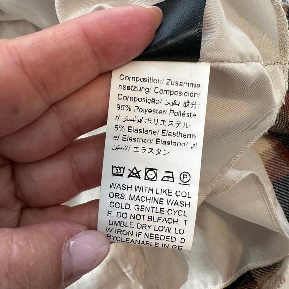 Plaid High-Waisted Wool-Feel Fall or Winter Mini Skirt 1X - Picture 10 of 12